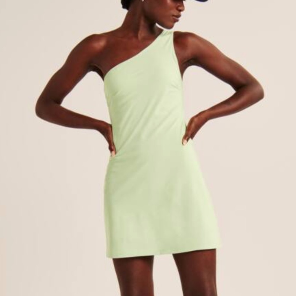 Abercrombie & Fitch One-Shoulder Traveler Mini Dress